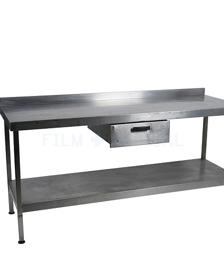 Steel Table With Draw 